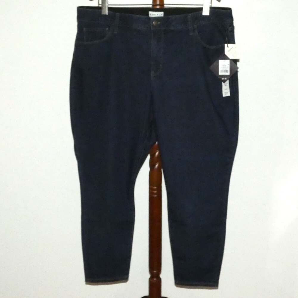 AVA & VIV Mid Rise Skinny Stretch Jeans Plus size 24W New With Tags